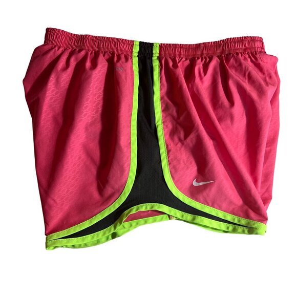 Nike Dri-FIT Running Shorts Women's, L, Pink, Elastic Drawstring Waist Athletic - Picture 4 of 13